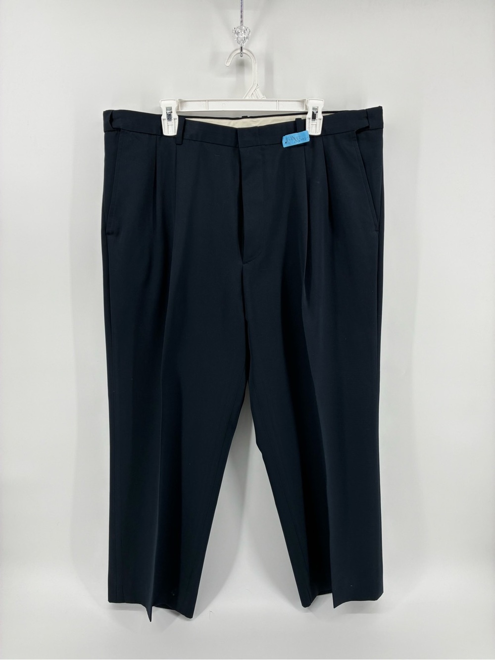 Classic Blue London Fog Travelwear Pleated Dress Pants
